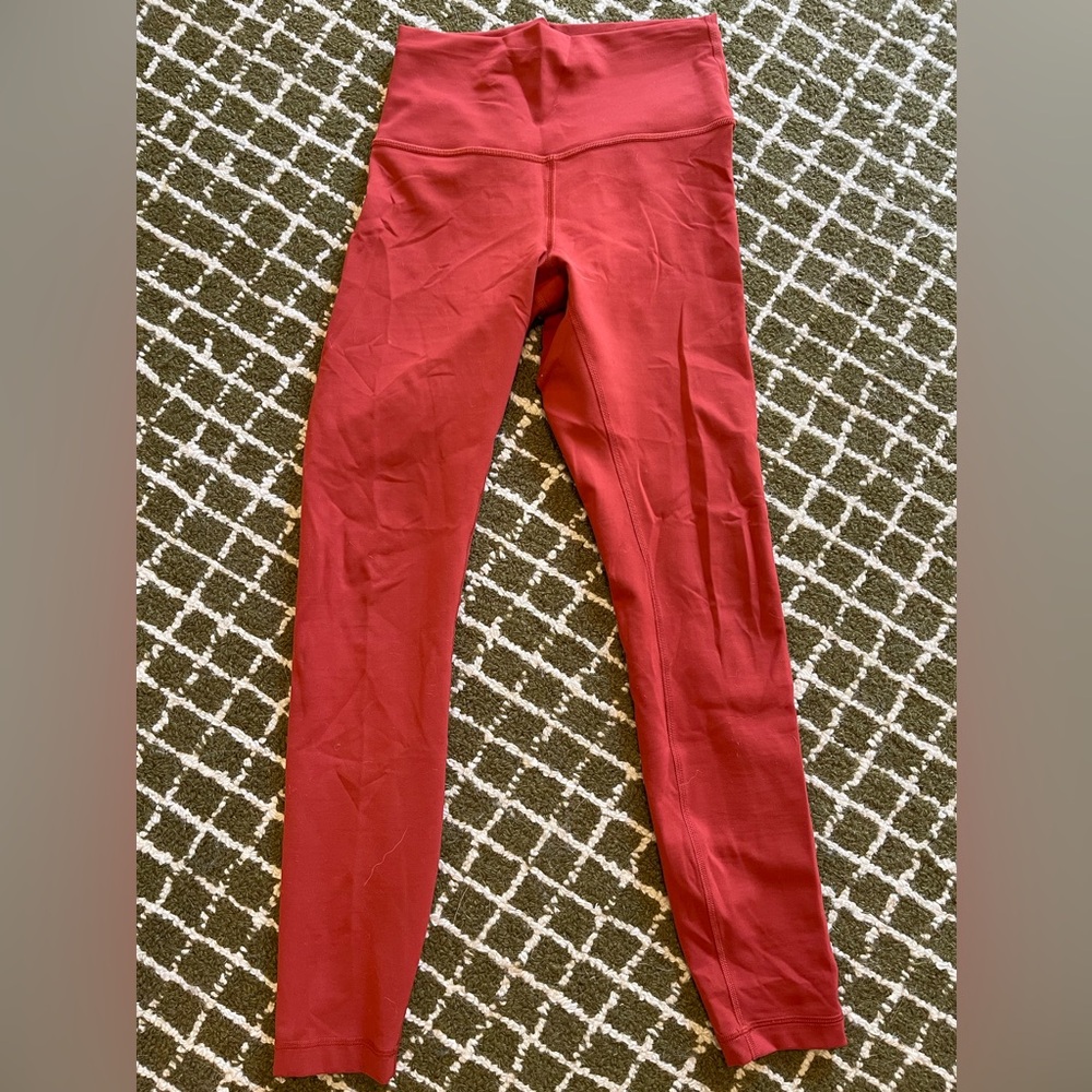 Lululemon Wunder Train High-Rise 25" Size 4 Cayenne